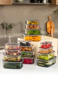 Úložný box SYBOX16LIKRSK (set 16 ks) – Set 16 ks / Antracitová ASIRGROUP