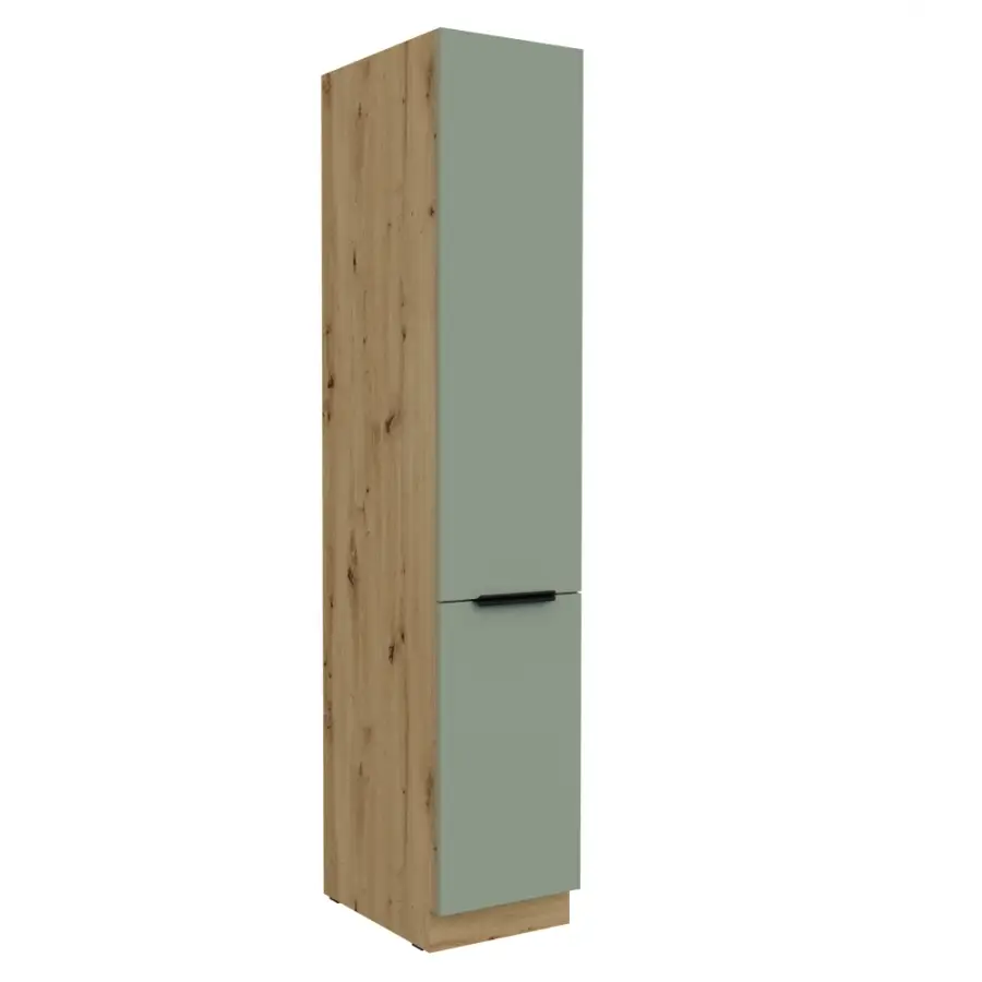 Vysoká skříňka, aquamarine/dub artisan, ARSANY 40 DK-210 2F Kondela