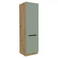 Vysoká skříňka, aquamarine/dub artisan, ARSANY 60 DK-210 2F Kondela