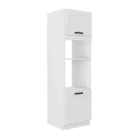 Vysoká skříňka na troubu a mikrovlnou troubu LULA 60 DPM-210 2F Kondela