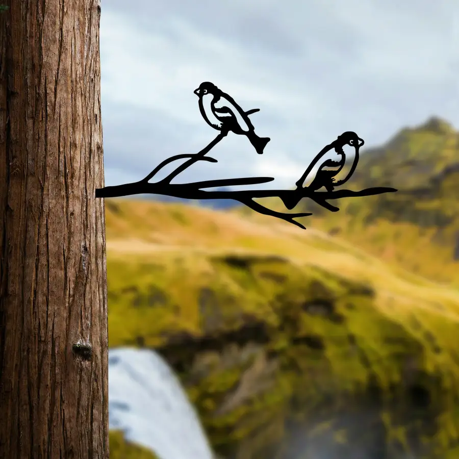 Zahradní dekorace BIRD On The Branch 08 – Černá ASIRGROUP