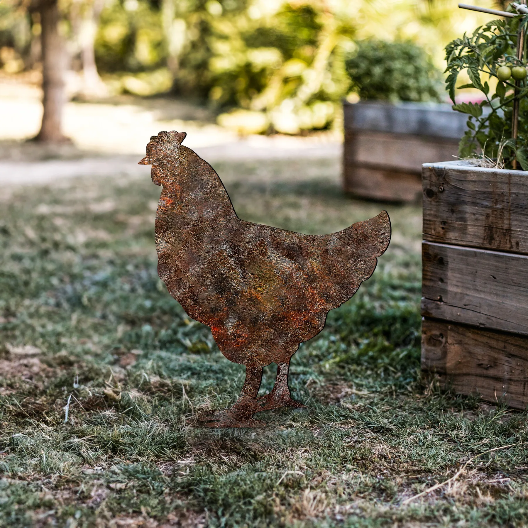 Zahradní dekorace CHICKEN A 01 ASIRGROUP