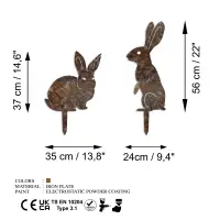 Zahradní dekorace RABBITS ASIRGROUP (foto 13)