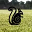 Zahradní dekorace SQUIRREL – Černá ASIRGROUP