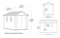 Zahradní domek APEX ASHWOOD 11x7,5 Rojaplast (foto 4)