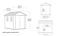 Zahradní domek APEX ASHWOOD 9x7,5 Rojaplast (foto 34)