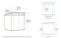 Zahradní domek ARTISAN 2.0 7x7 Rojaplast (foto 5)