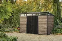 Zahradní domek PENT HORIZONTAL ASHWOOD Signature 11x7 Rojaplast