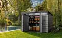 Zahradní domek PENT Signature 11x7 Storm Grey Rojaplast (foto 24)