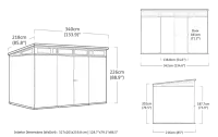 Zahradní domek PENT VERTICAL Signature 11x7 Rojaplast (foto 11)