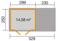 Zahradní domek WEKA Dřevěný 321 ( ) Rojaplast (foto 13)
