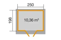 Zahradní domek WEKA Dřevěný 325 ( ) Rojaplast (foto 19)
