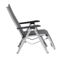 Zahradní křeslo KETTLER BASIC PLUS PADDED relaxační polohovací hliníkové / antracit Rojaplast (foto 38)