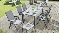 Zahradní křeslo KETTLER CIRRUS polohovací hliníkové / šedá Rojaplast (foto 28)
