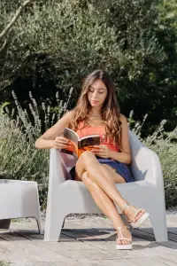 Zahradní křeslo PETRA ARMCHAIR plastové Rojaplast (foto 35)