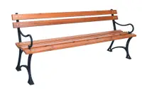 Zahradní lavice Parková s područkami Rojaplast (foto 239)