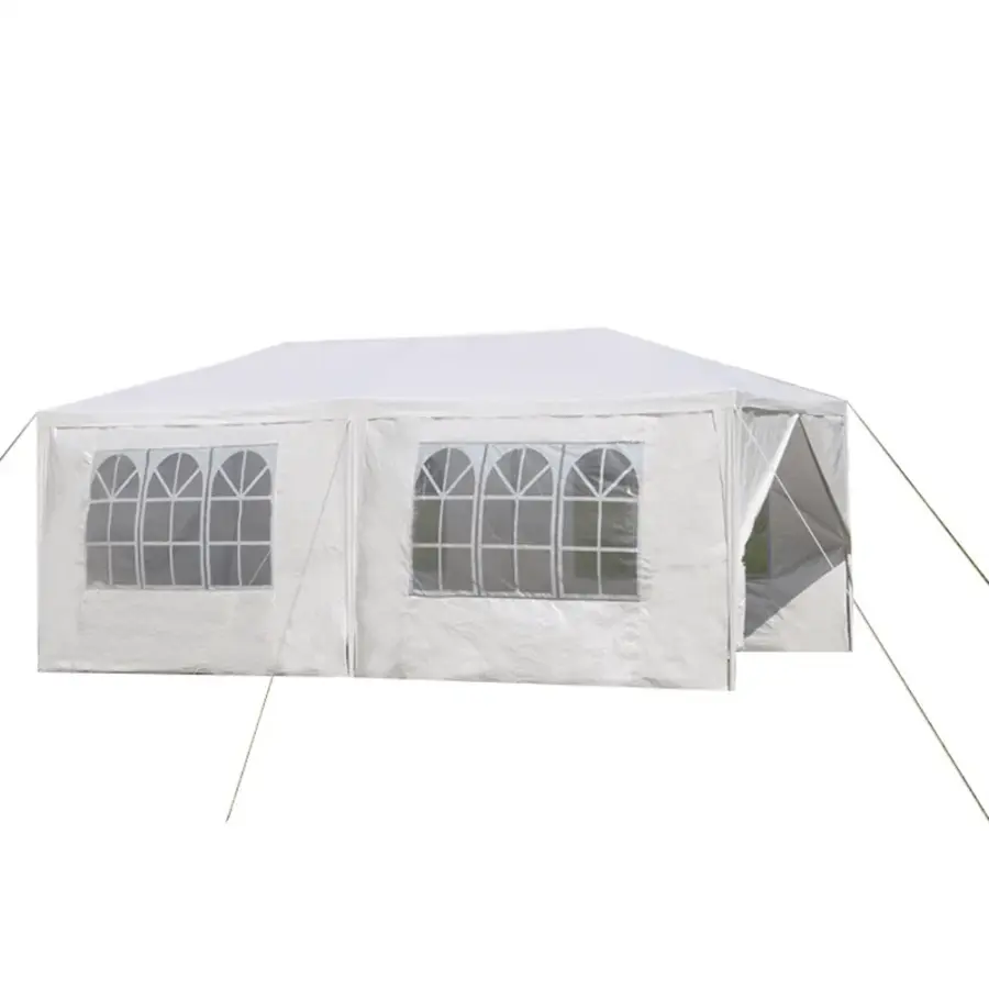 Zahradní párty stan, bílá, 3x6 m, TEKNO TYP 2 Kondela
