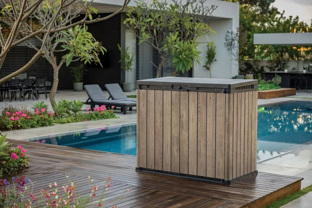 Zahradní skříň ASHWOOD Deco Horizontal Store it out 1150 L Rojaplast