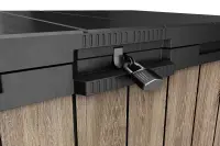 Zahradní skříň ASHWOOD Deco Horizontal Store it out 1150 L Rojaplast (foto 10)