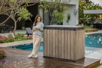 Zahradní skříň ASHWOOD Deco Horizontal Store it out 1150 L Rojaplast (foto 21)