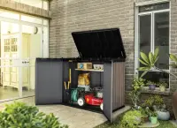 Zahradní skříň ASHWOOD Deco Horizontal Store it out 1150 L Rojaplast (foto 9)