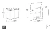 Zahradní skříň DARWIN 1 150 L Rojaplast (foto 10)