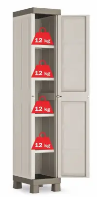 Zahradní skříň EXCELLENCE HIGH DOOR 1 Rojaplast (foto 17)