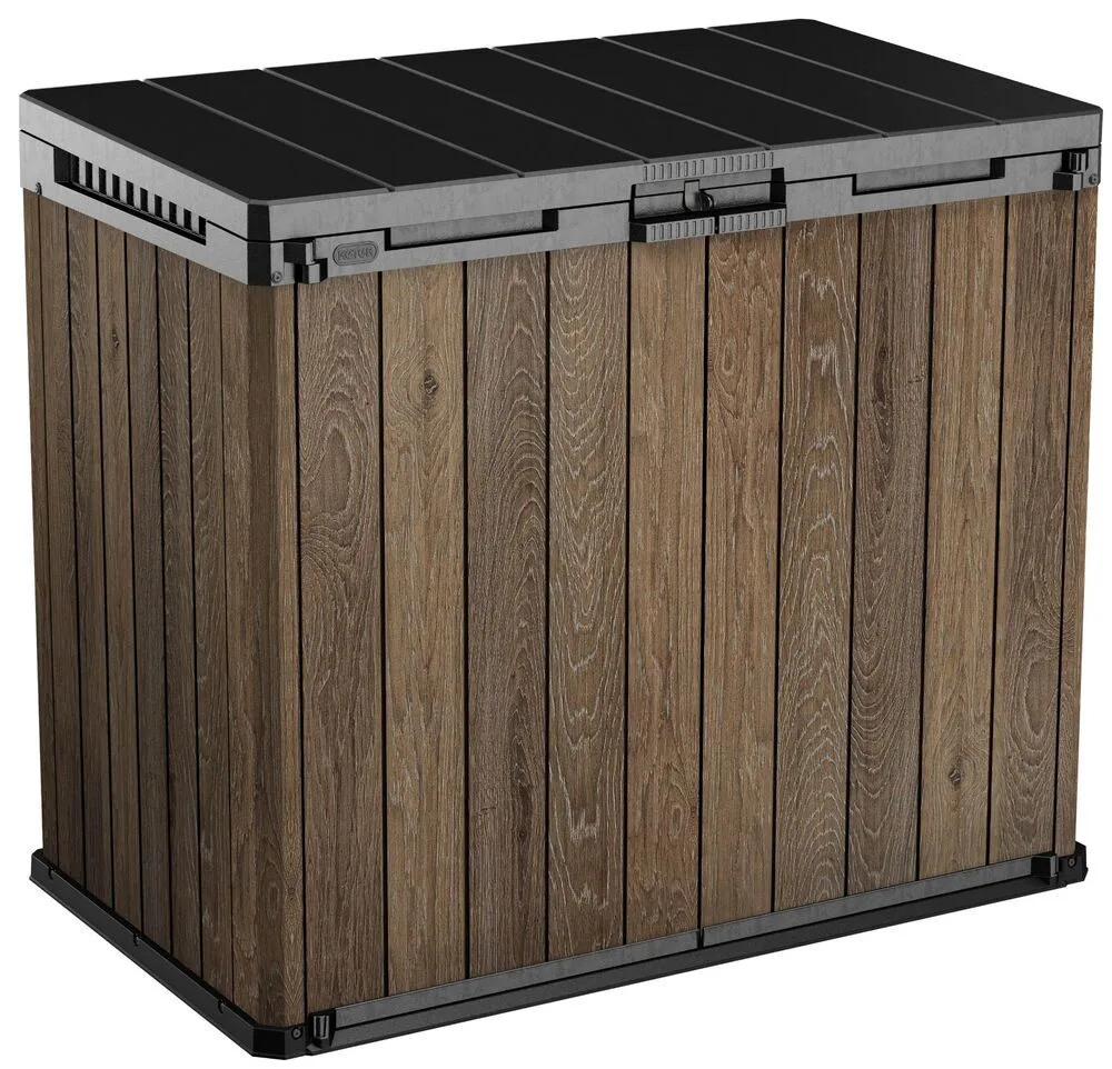Zahradní skříň WALNUT Deco Horizontal Store it out 1150 L Rojaplast (foto 11)