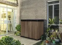 Zahradní skříň WALNUT Deco Horizontal Store it out 1150 L Rojaplast (foto 19)