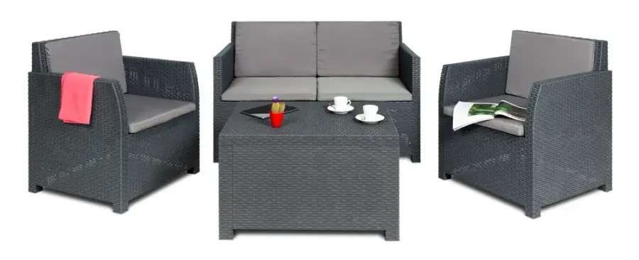 Zahradní souprava DIANA SEATER 4 plastový Rojaplast