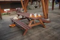 Zahradní souprava PIKNIK dřevěný Rojaplast (foto 274)