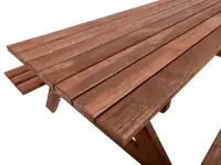 Zahradní souprava PIKNIK SE dřevěný sklopnými lavičkami 180 cm Rojaplast (foto 22)